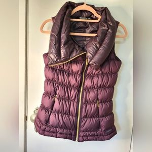 Athleta Downabout Assymetrical Goose Down Puffer Vest